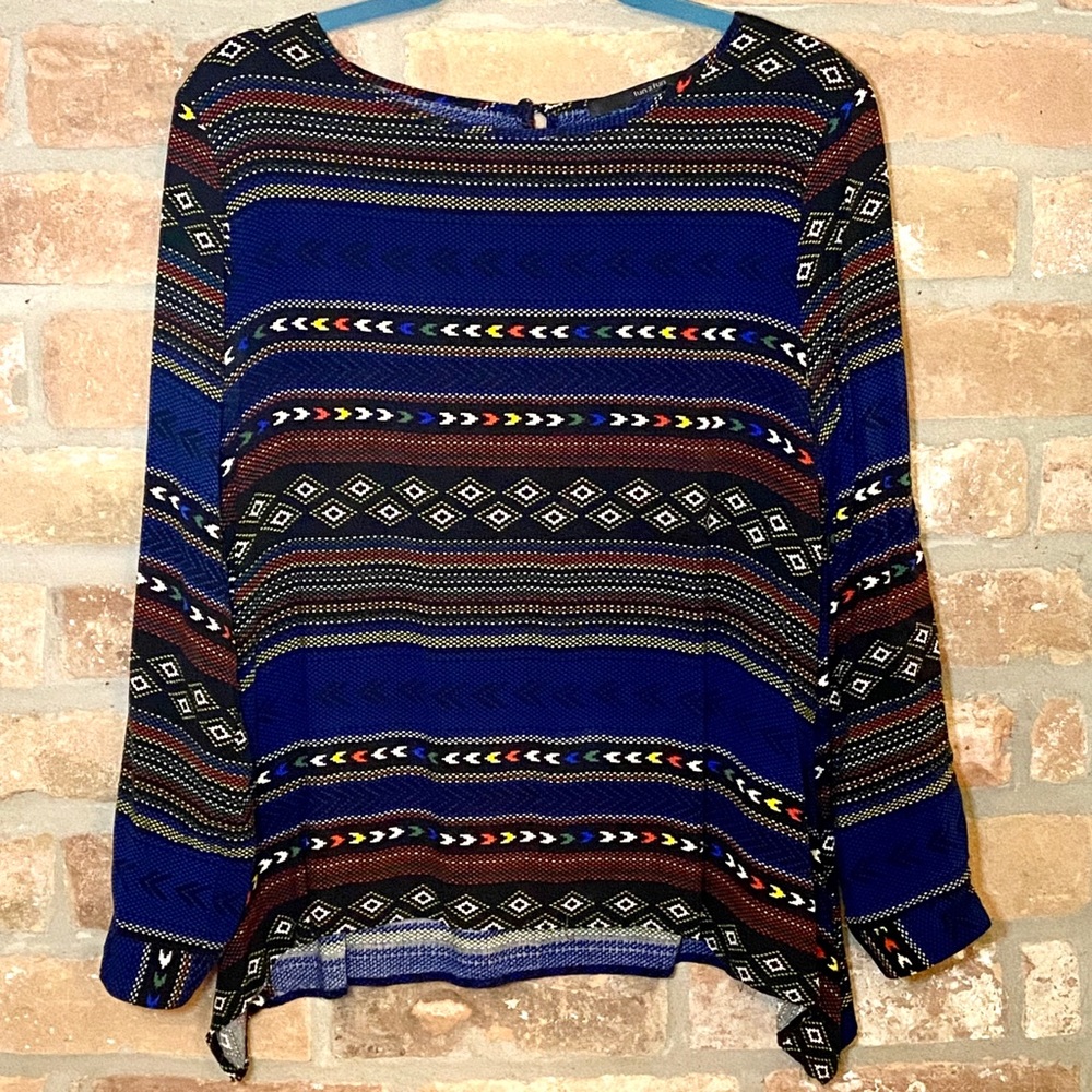 ModCloth Fun2Fun Colorful Pixelated Print Top - Lg - Picture 4 of 8